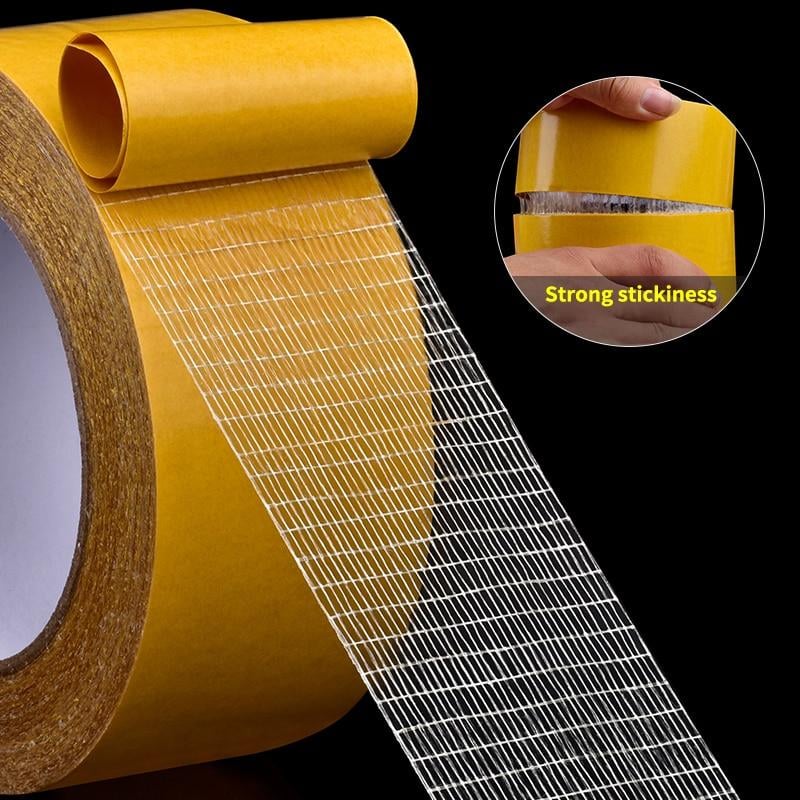 Strong Adhesive Double-Sided Gauze Fiber Mesh Tape (2 Pieces)