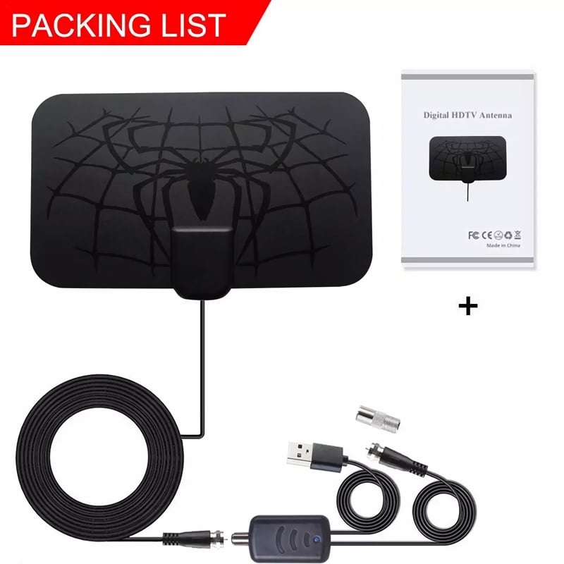 Spider Pattern HDTV Cable Antenna 4K