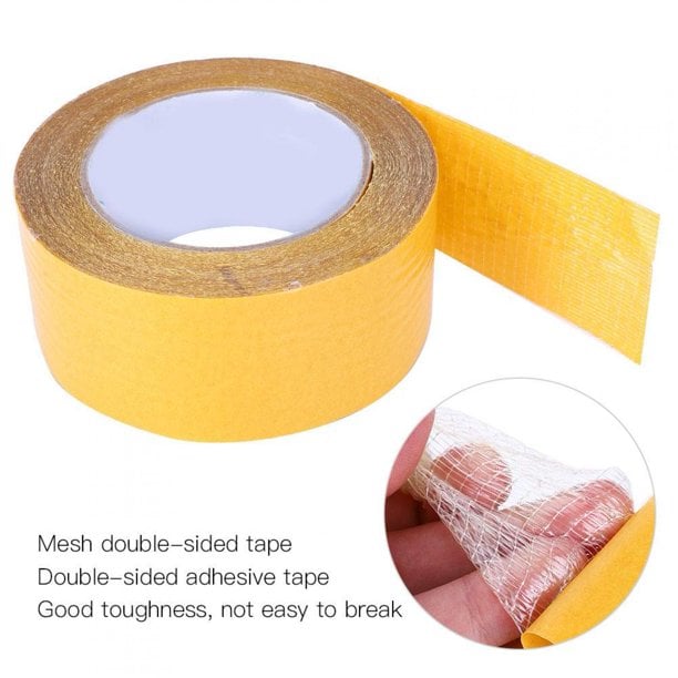 Strong Adhesive Double-Sided Gauze Fiber Mesh Tape (2 Pieces)