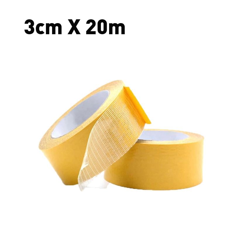 Strong Adhesive Double-Sided Gauze Fiber Mesh Tape (2 Pieces)