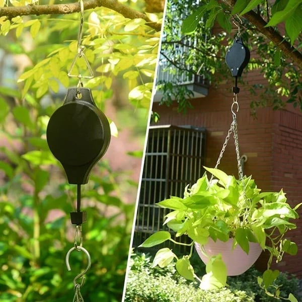 Plant Pulley Set For Garden Baskets Pots, Birds Feeder (4 PCS Set)