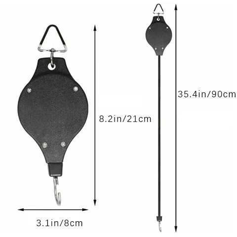 Plant Pulley Set For Garden Baskets Pots, Birds Feeder (4 PCS Set)