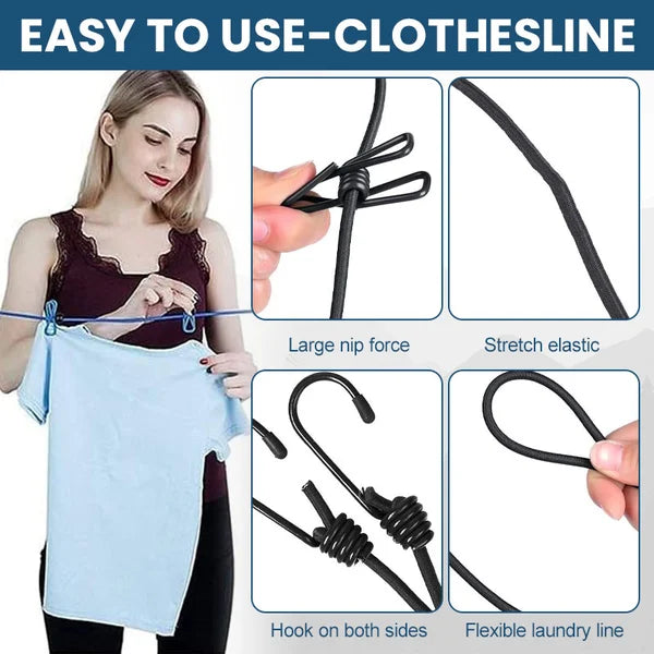 Portable Clothesline for Camping/Backyard/RV