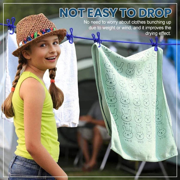 Portable Clothesline for Camping/Backyard/RV