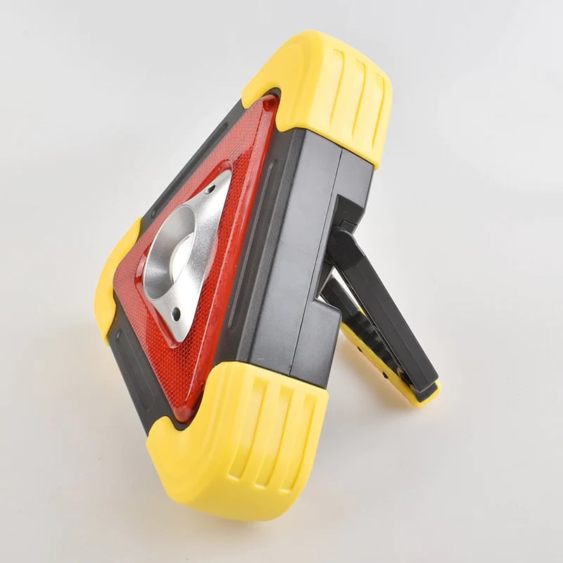 Portable Car Triangle LED Warning Light (USB Rechargeable + Solar)