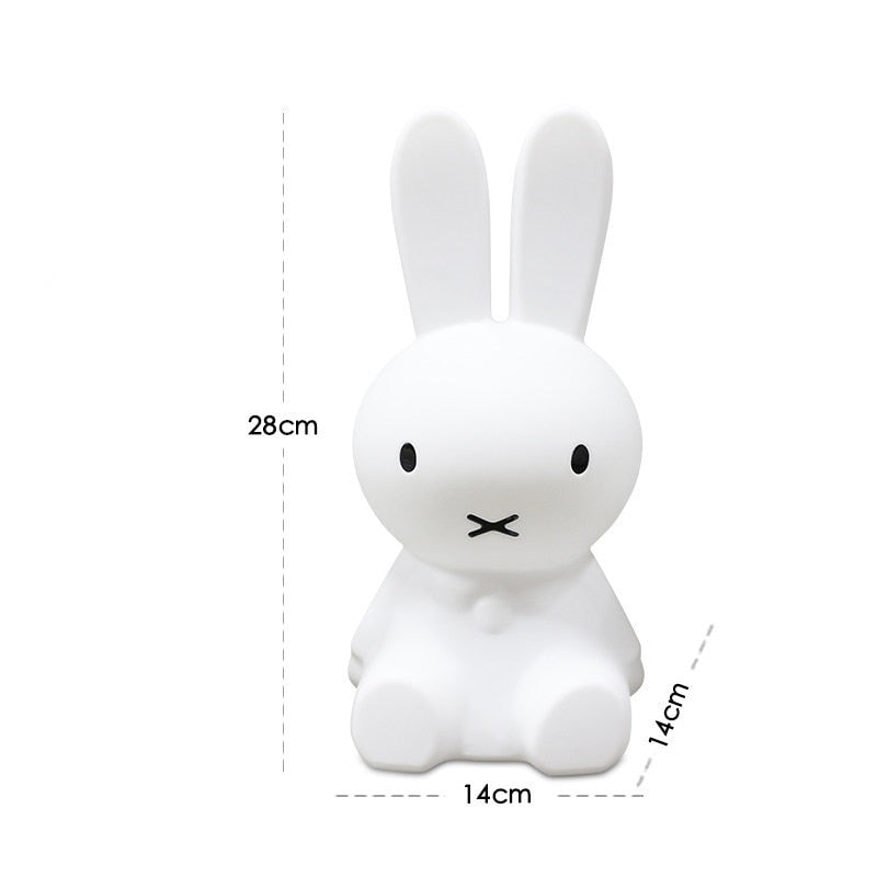 Cute Rabbit LED Night Light Remote Control